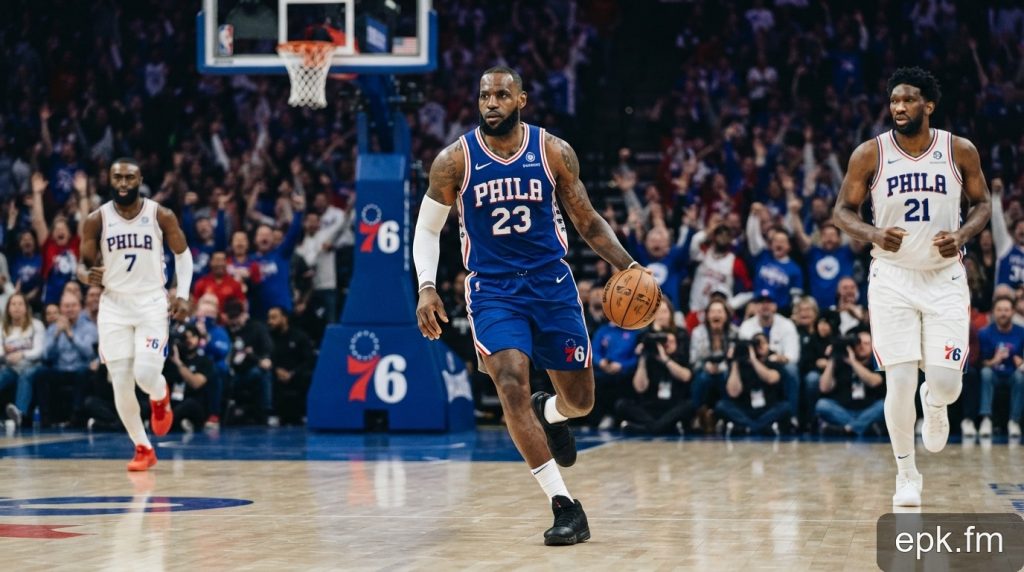 Cú sốc chuyển nhượng: LeBron James gia nhập Philadelphia 76ers, thay đổi cục diện NBA 2026/27